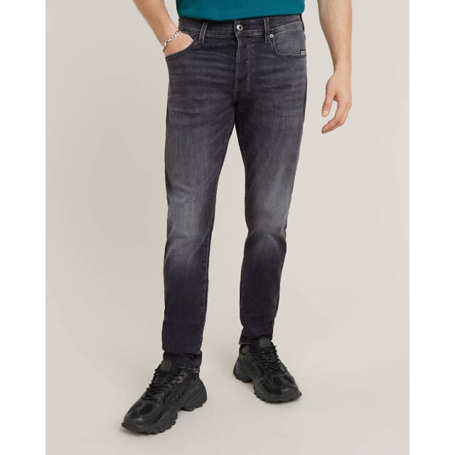 G-STAR 3301 Slim Heren Jeans - faded black magnet