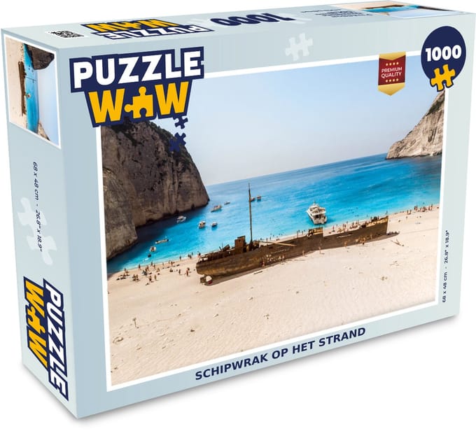 Puzzel Schipwrak op het strand - Legpuzzel - Puzzel 1000 stukjes volwassenen