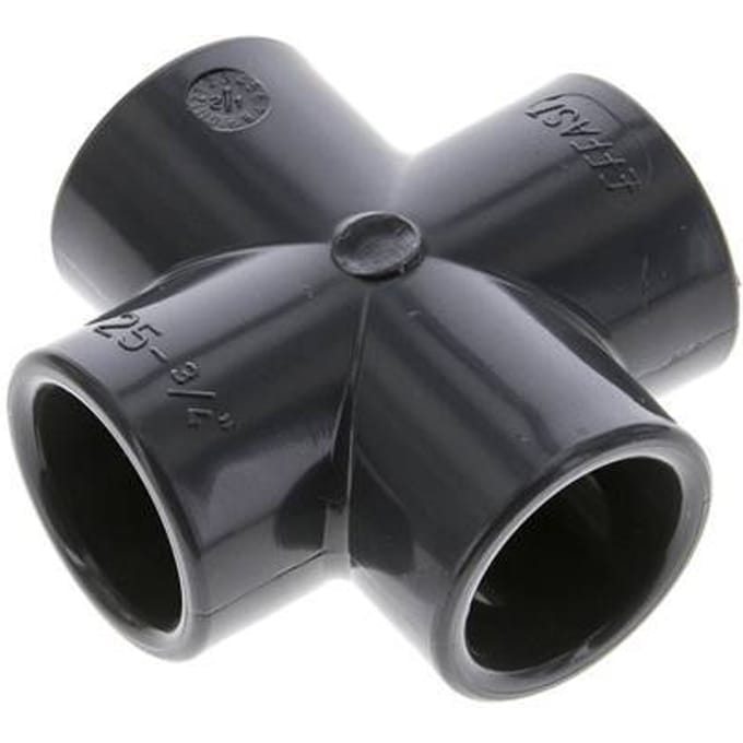 PVC Kruisstuk Lijmmof 25x34mm
