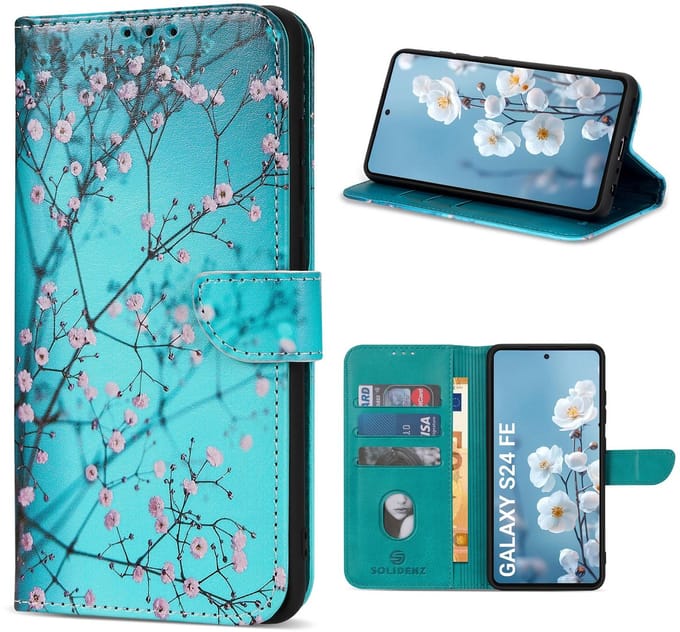 Solidenz hoesje - Geschikt voor Samsung Galaxy S24 FE - Bookcase - Sierkers
