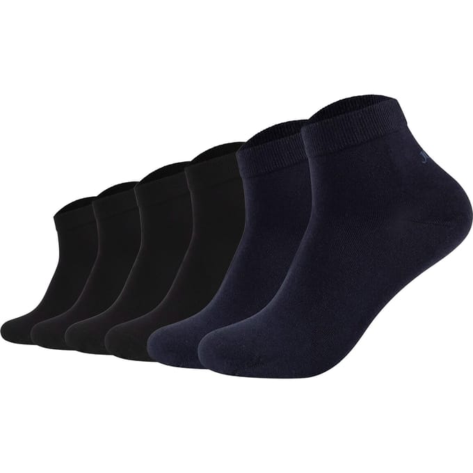 JOOP! Sokken Unisex premium essential cotton Quarter 6p Set van 6