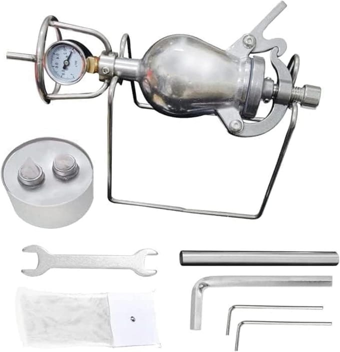 Popcorn Machine - Hand Maker - Familie Feest - Traditioneel Ontwerp - 400ml - Zilver