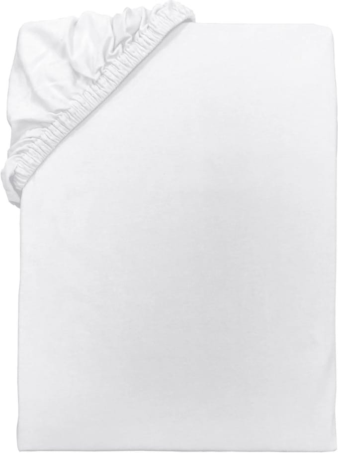 BINK Bedding Hoeslaken Wit 90 x 200 - 100% Jersey Katoen