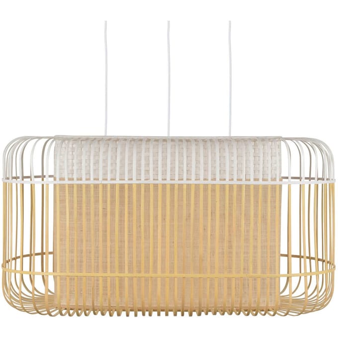 Forestier Bamboo oval XL hanger Naturel wit