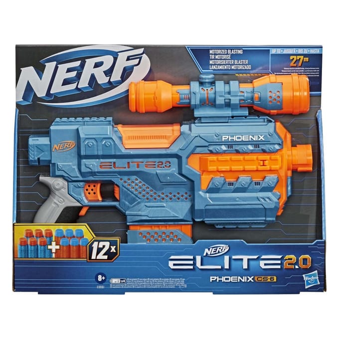 Hasbro Nerf Elite 2.0 Phoenix CS 6 (blauw, kunststof, 8 - 10 jaar)