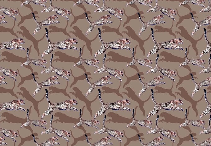 Fotobehang Cheetah Abstract | XL - 208cm x 146cm | 130g/m2 Vlies