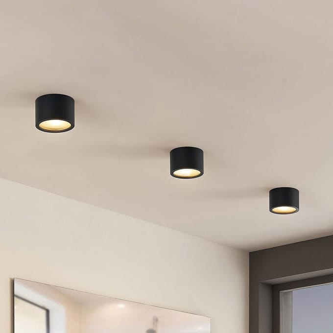Arcchio - downlight - 1licht - Aluminium, metaal - H: 6.5 cm - G9 - zwart (RAL 9004)