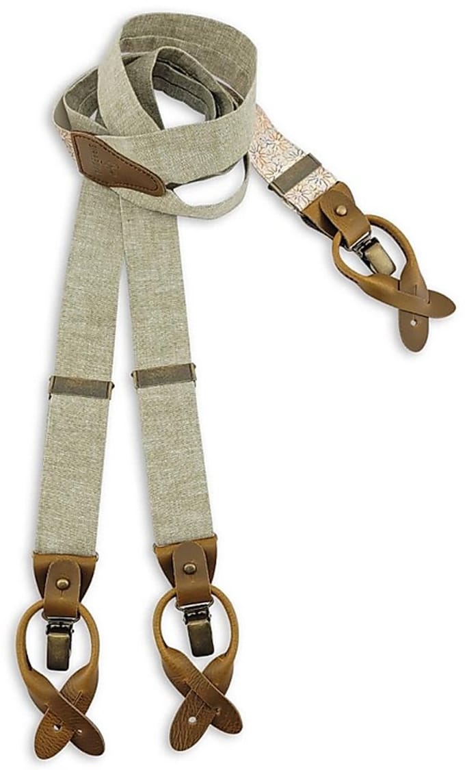 Sir Redman - Bretels - bretels Charming Chambré Olive - olijfgroen