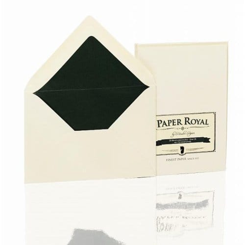 Enveloppe-C6-briefkaartformaat-Luxe-Creme- met groene voering-