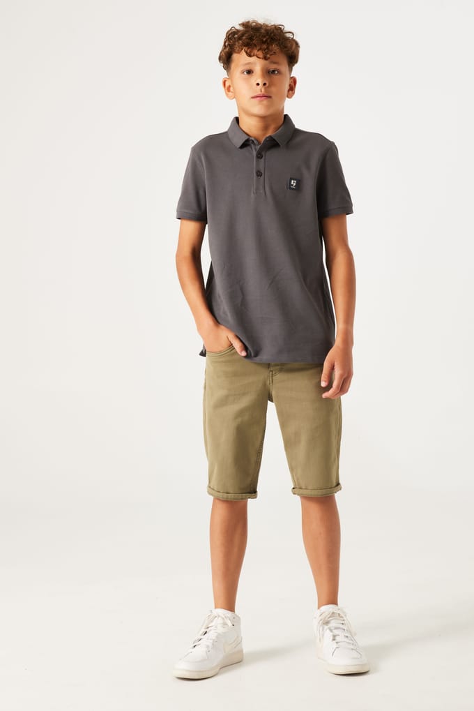 Lazlo 355 Regular Denim Shorts - Legergroen