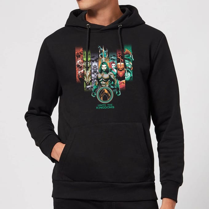 Aquaman Unite The Kingdoms hoodie - Zwart - M
