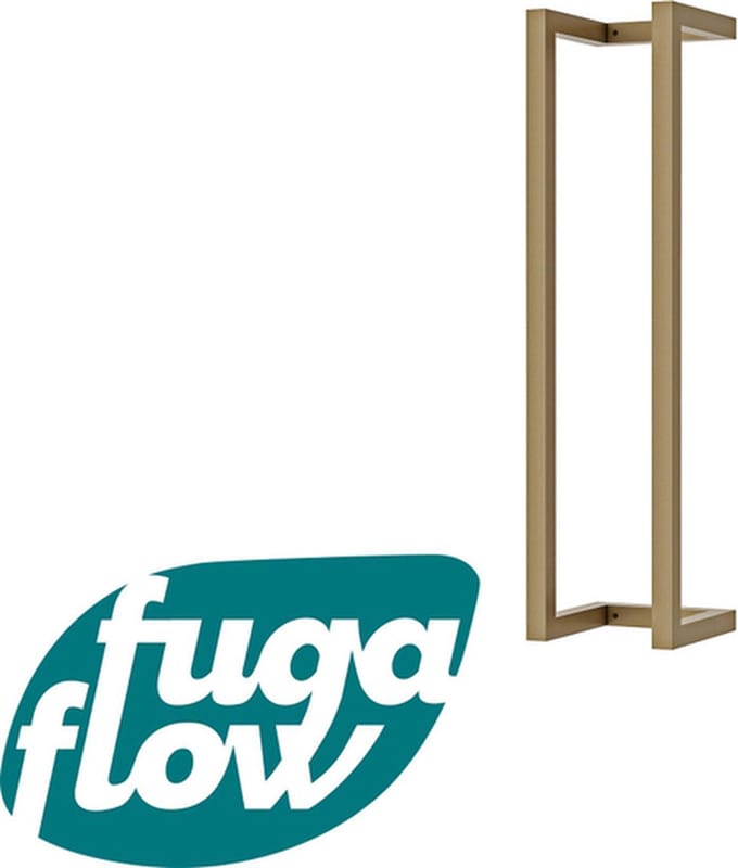 FugaFlow Eccelente Acces Handdoekrek - 60x12.5x12.5cm - Geborsteld messing
