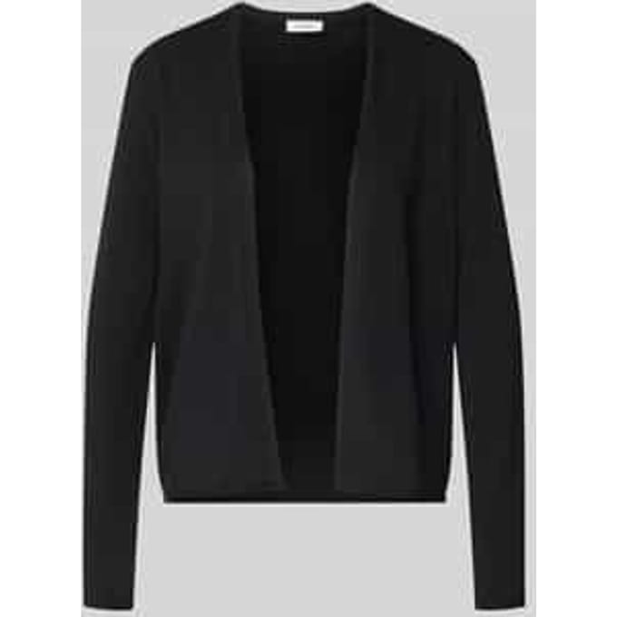 regular fit vest van een katoen-viscosemix