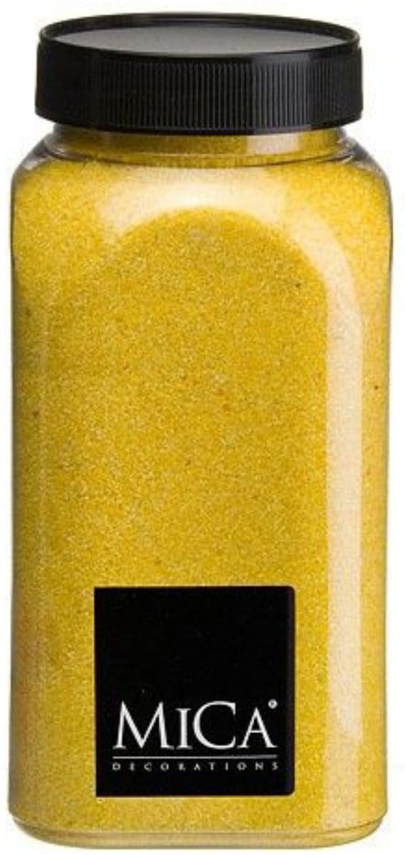 Geel Decoratie Zand 650ml - Mica Decorations