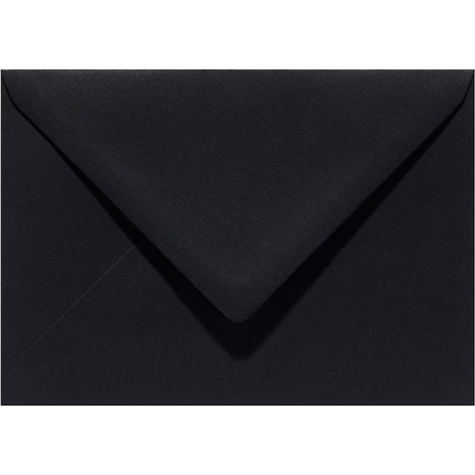Envelop Papicolor EA5 156x220mm ravenzwart pak à 6 stuks