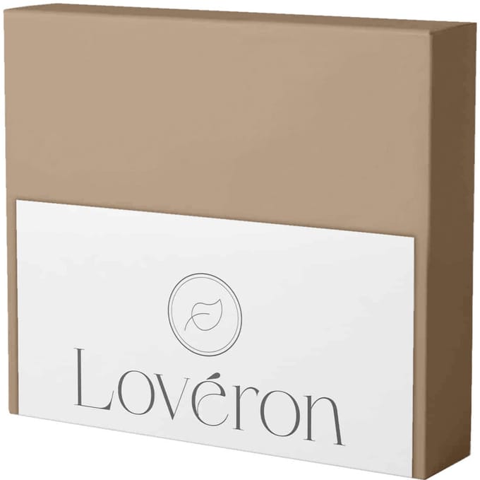Lovéron kussensloop - Flanel - 2 stuks - 60x70 cm - Camel