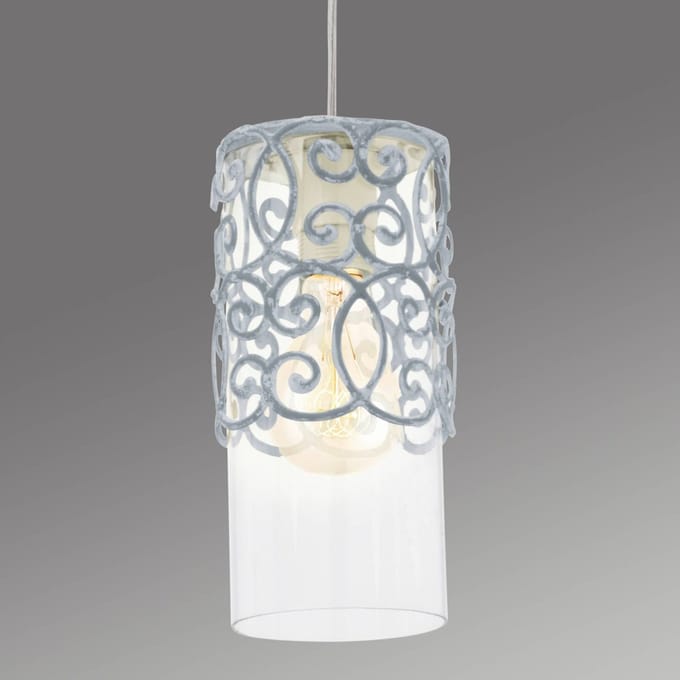 EGLO Grijsblauwe hanglamp Vintage