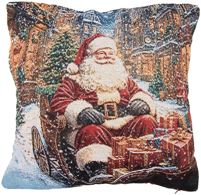 Clayre & Eef Sierkussen 44x44 cm Blauw Polyester