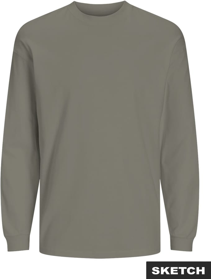 JACK&JONES - JJEBARRON TEE LS O-NECK - Heren - Lange mouwen shirts