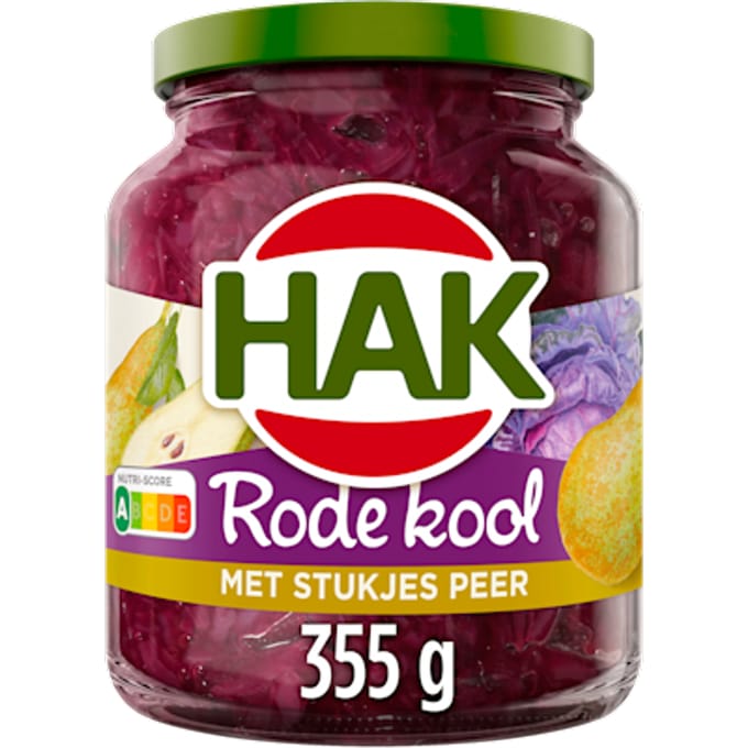 Rode kool met stukjes peer