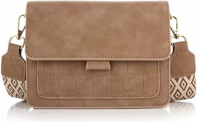 Schoudertasje - Crossbodytasje - Taupe