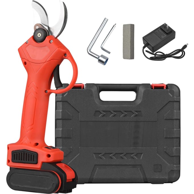 48V Draadloze Elektrische Snoeischaar Draagbare Tuinschaar Boomtrimmer Takkensnijder met Lithium US Plug rood