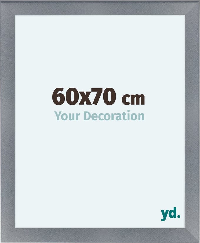 Your Decoration - Fotolijst 60x70 cm - MDF - Aluminium Geborsteld - Como