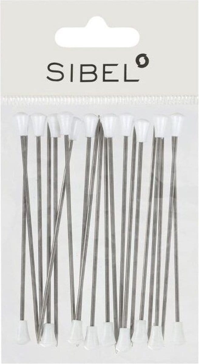 Sibel Metal Setting Roller Pins Long 70mm 20st