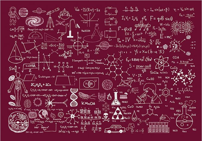 Fotobehang - Science Formulas.