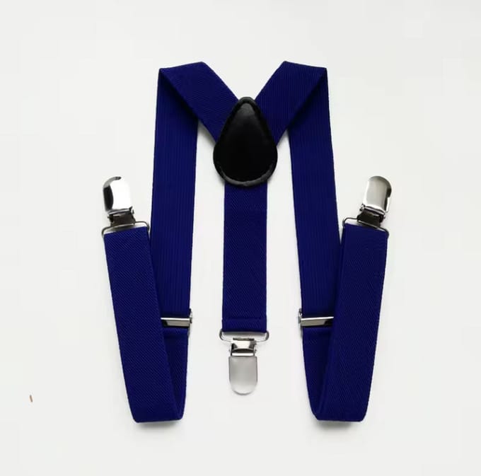 CHPN - Bretels - Blauwe bretels - Broekhouder - Blauw- One size - Verstelbaar - Elastisch - Unisex