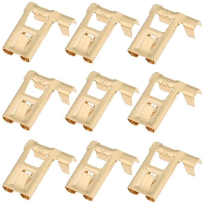 JHUBERS - 50 Stuks Gebogen Crimp Spade Terminals 11-15 AWG voor Tractor en Auto