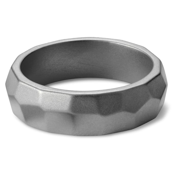 Jax Stalen Gefacetteerde Bandring