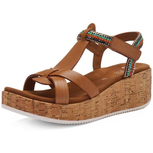 Sandalen met sleehak Ara -