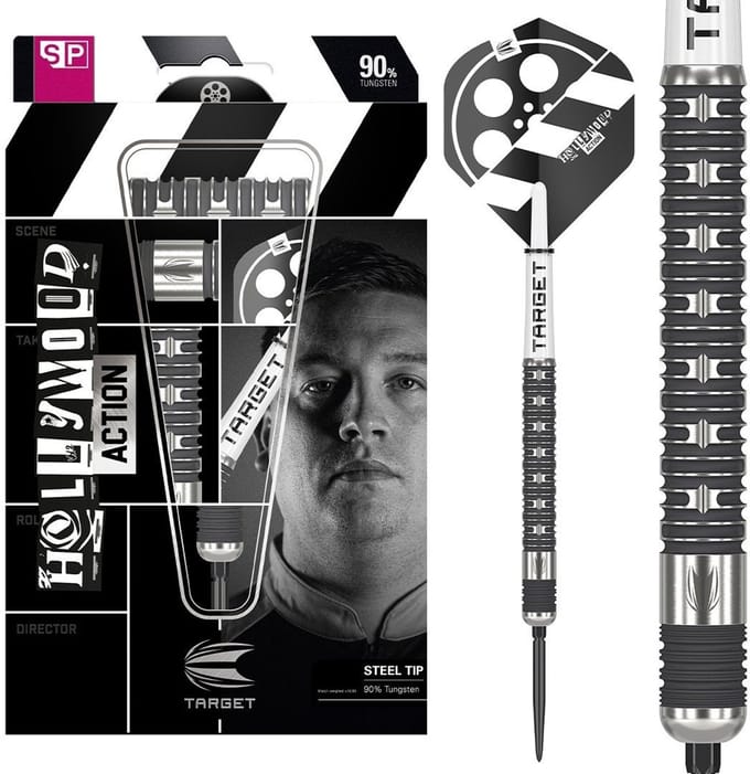 Target Chris Dobey Hollywood Action Swiss Point 90% - Dartpijlen