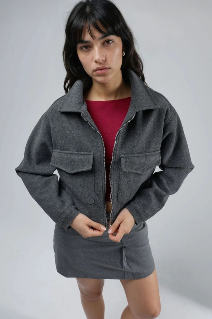 Korte Gabardinejas met Rits en Zak