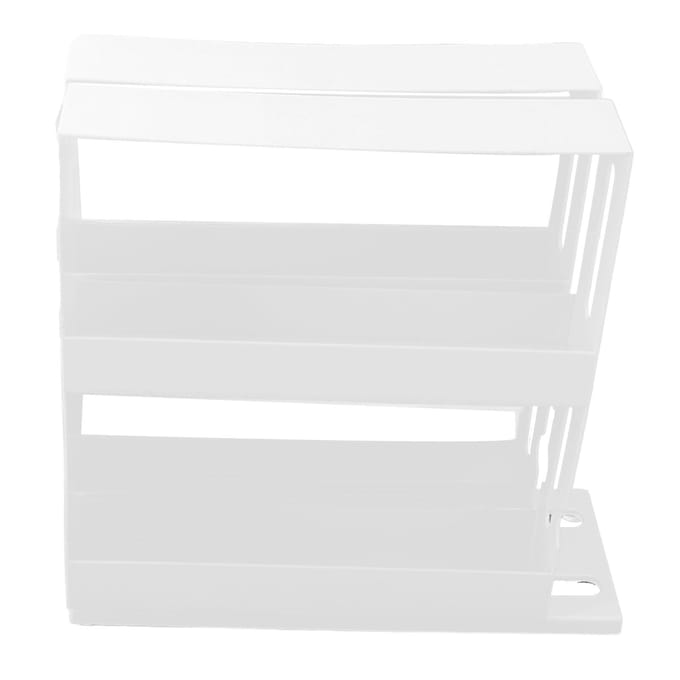 Uitschuifbaar Kruidenrek Uitschuifbaar Ontwerp 2 Niveaus Grote Capaciteit Antislip Bodem Breed Gebruikt Roterend Kruiden white