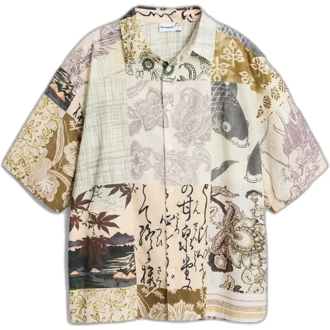 Shirt met een geprinte patch Desigual