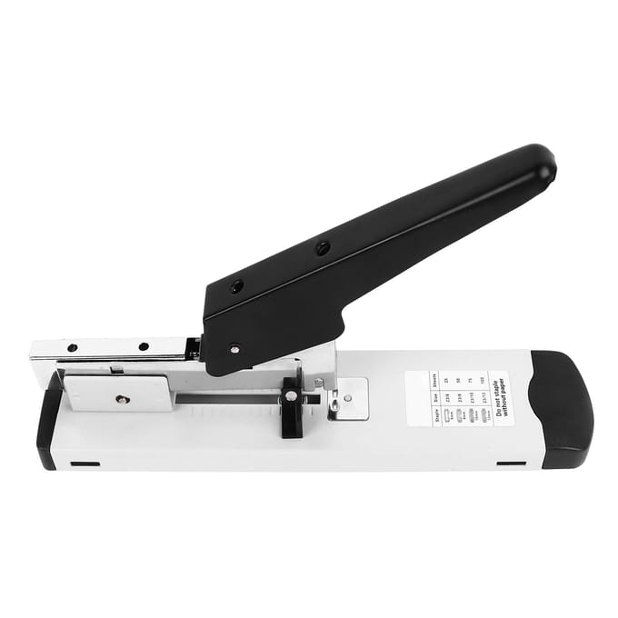 Nietmachine Grote Capaciteit Metaal Desktop Handheld Papiernietmachine Gereedschap voor Kantoor School white