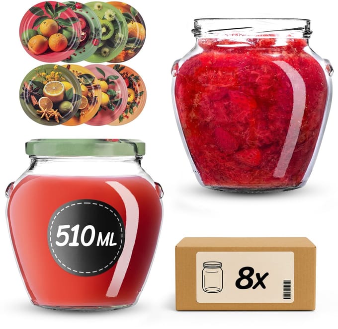 KADAX Amphora Pot 82 mm 510 ml + deksel 82 mm Exotics