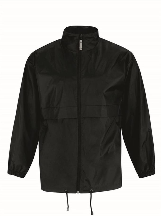 Windjas/regenjas voor heren zwart maat S