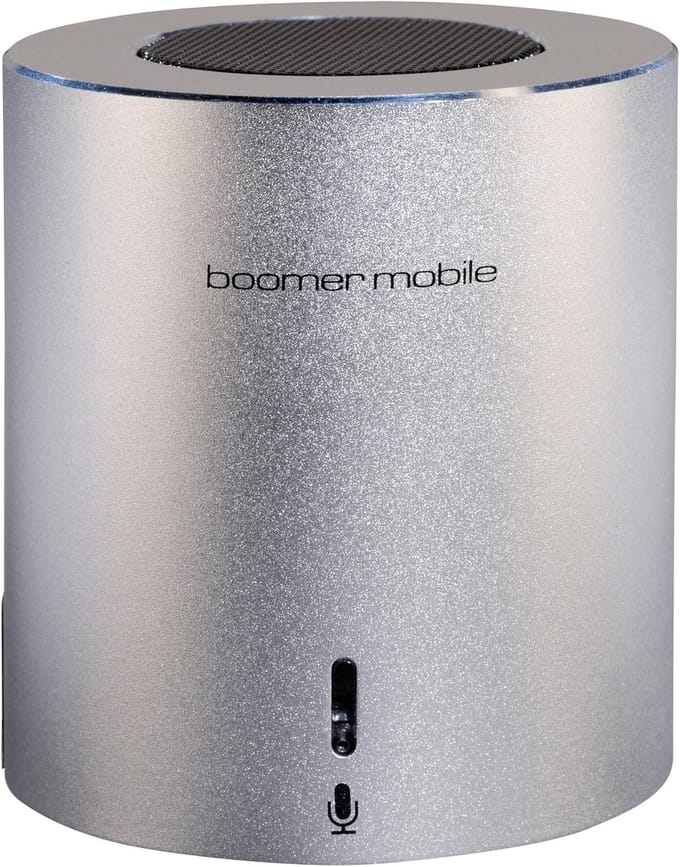 Draagbare Bluetooth Speaker - Mini Geluid - Muziek Luisteren - Handsfree Functie - 2 Watt - Zilver
