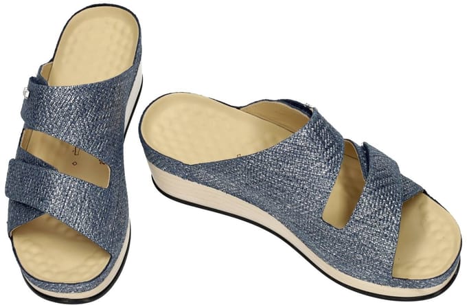 Vital -Dames - blauw - slippers & muiltjes - maat 38