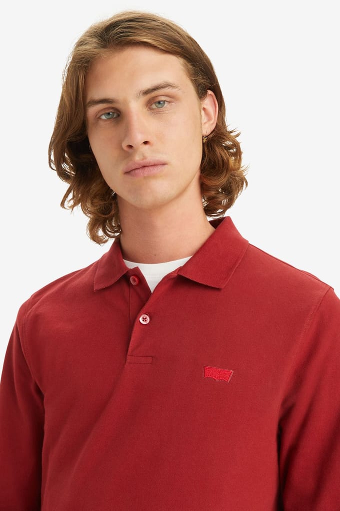 Levi's Long Sleeve Slim Housemark Polo Größe: S | Poloshirts Outlet | Herren