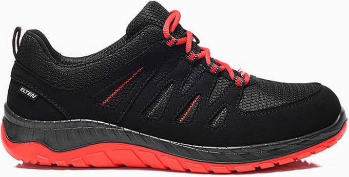 ELTEN Werkschoenen - MADDOX black-red Low ESD S3 - Unisex