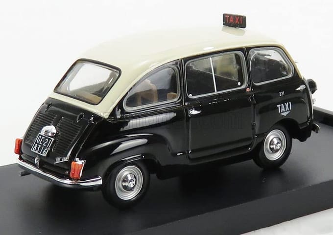 BRUMM 1/43 Fiat 600D Multipla Taxi van Genua 1964
