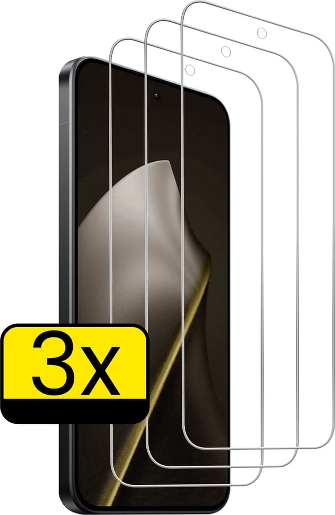 Screenprotector - Geschikt voor Xiaomi 15T Pro - 3 Stuks - Extra Sterk - Beschermglas - Gehard Glas - Tempered Glass - Screen Protector