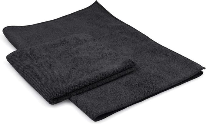 Microvezeldoek zwart Maxi Soft 40 x 85 cm  (2 stuks)