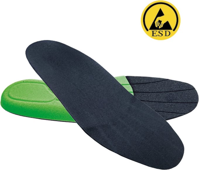 Atlas Inlegzool Klima-Komfort ESD - Zwart/Groen - 49