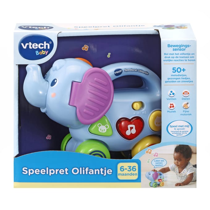 Vtech Baby Speelpret Olifantje - Educatief Babyspeelgoed - 6 tot 36 Maanden