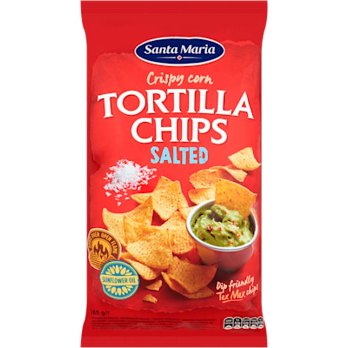 Tortilla chips salted